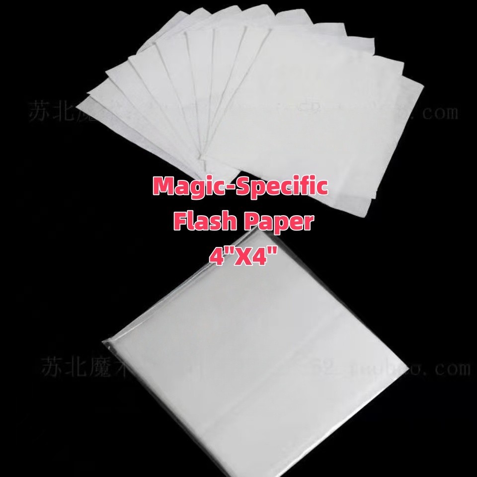 20/30/40/50 Pcs Magic-Specific Flash Paper,4“X4",Magic Performances Prop