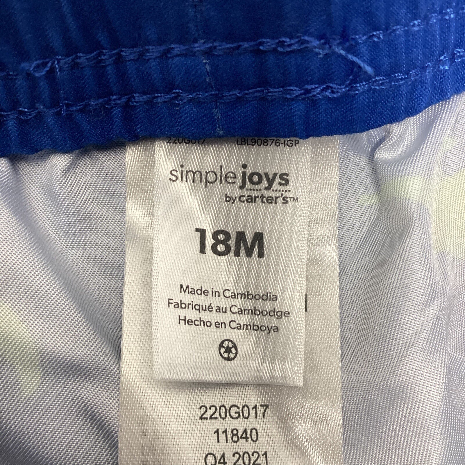Simple Joys by Carter's baby-boys 2-piece Swimsuit Trunks & Rashguard Shirt 18m