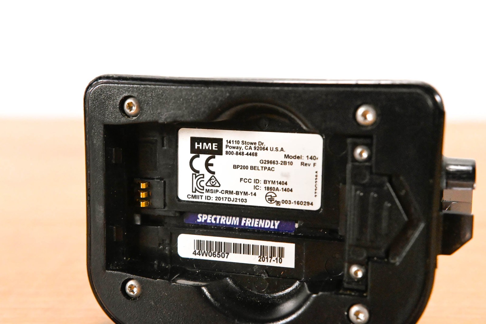 HME BP200 Wireless Beltpack CG01UFD