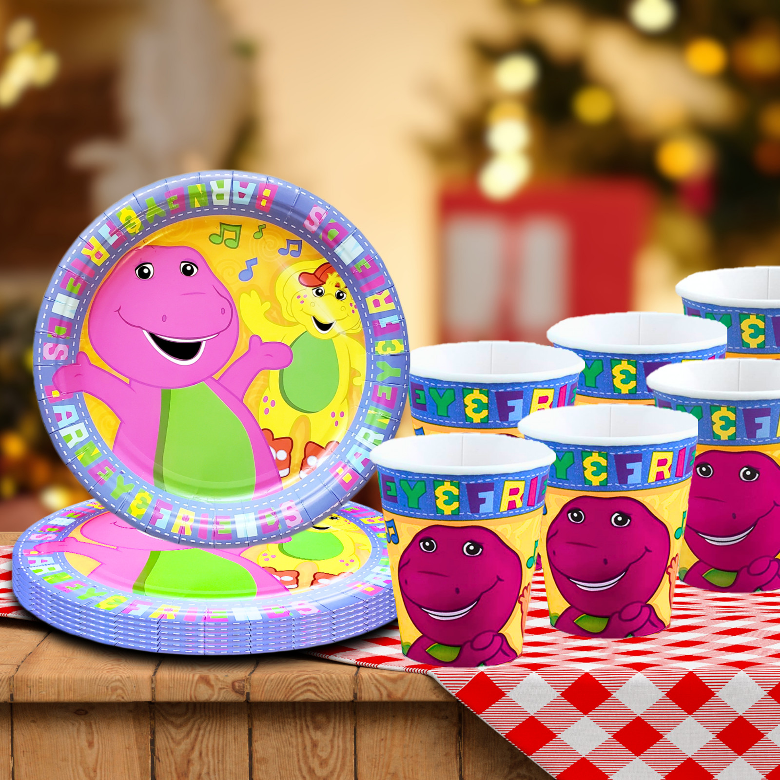 Barney happy birthday party supplies favor centerpiece decoration event theme