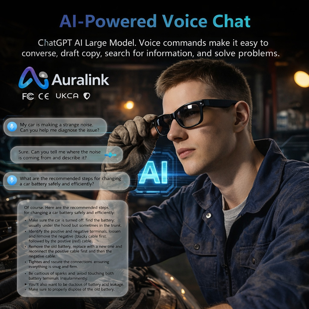 Smart Glasses HD Camera Bluetooth • iOS/Android | Ray-Ban Meta Alternative