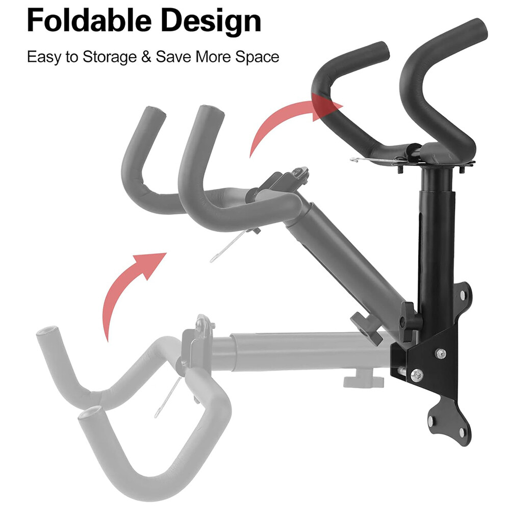 Bicycle Storage Wall Mount Rack Hanger Cycling Steel Garage Space Saving Holder