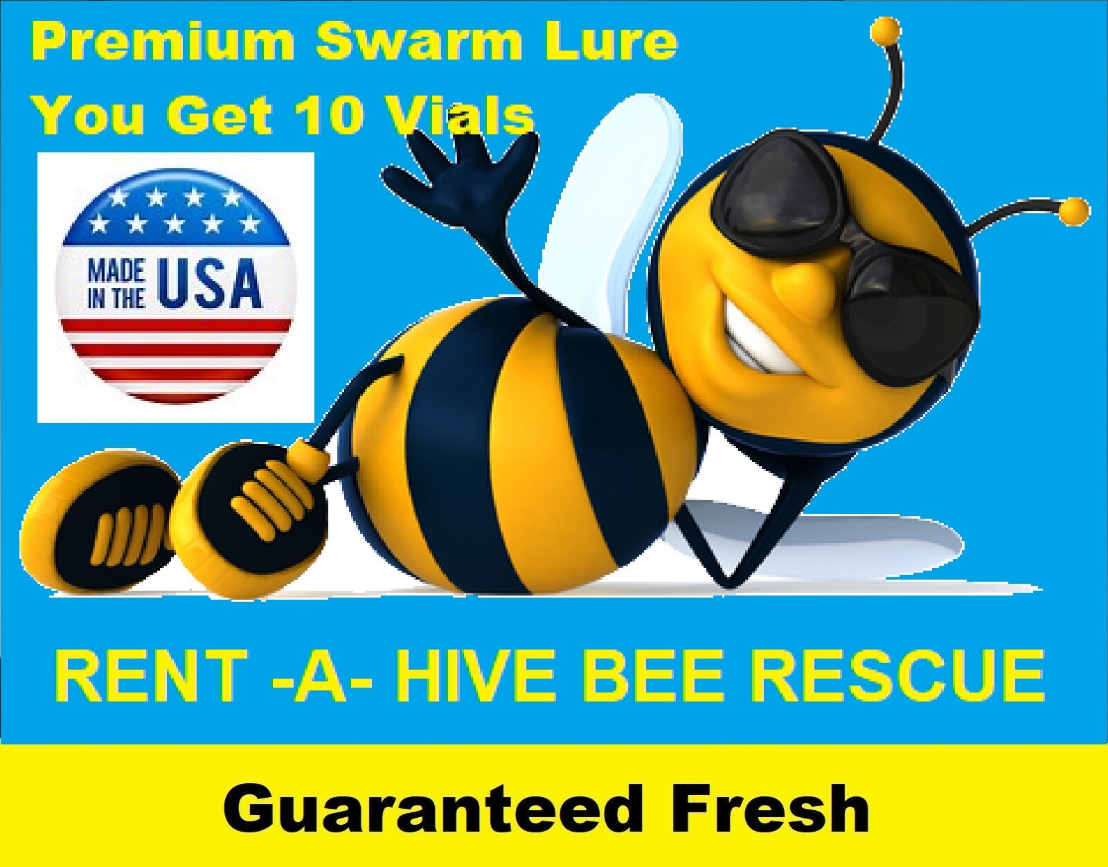 SWARM PRO Lure 10 pack honeybee scent beehive hive bait box trap beekeeper USA.