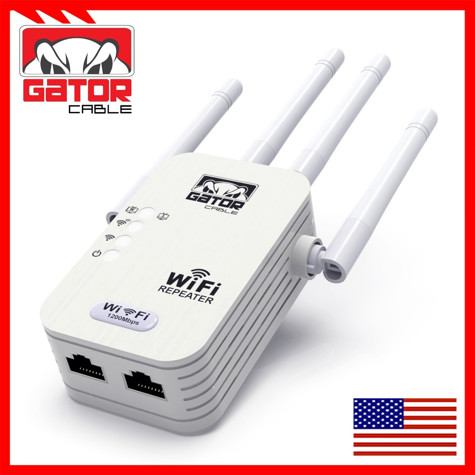 WiFi Range Extender Repeater Wireless Amplifier Router Signal Booster 1200Mbps