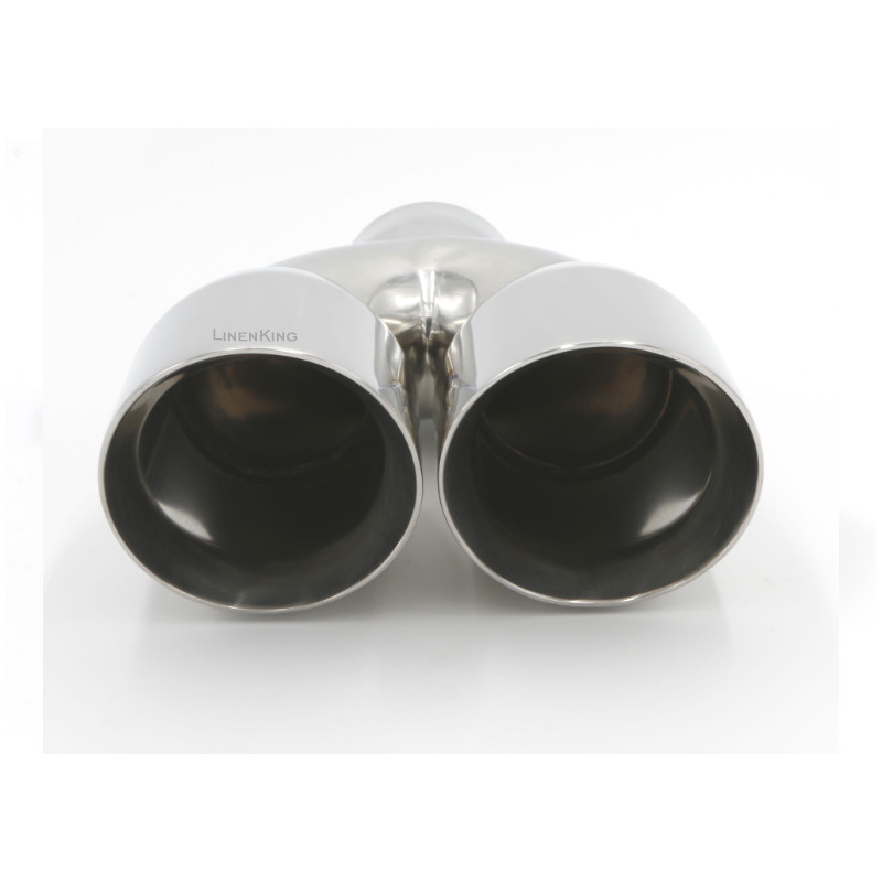 2.5" IN 3.5'' OUT 9.5'' Length Stainless Steel Exhaust Dual Pipe Tip Double Wall