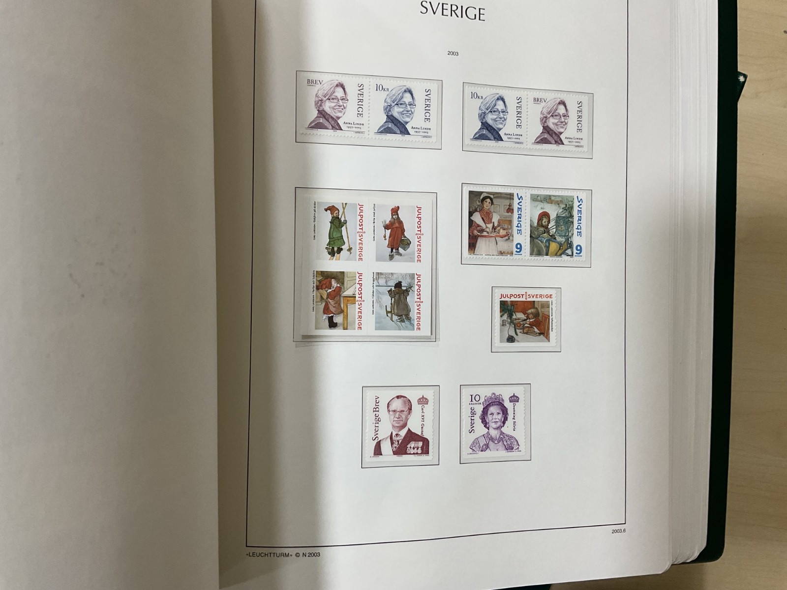 Sweden stamps. 2002 - 2008. MNH. Kabe album. G/206*
