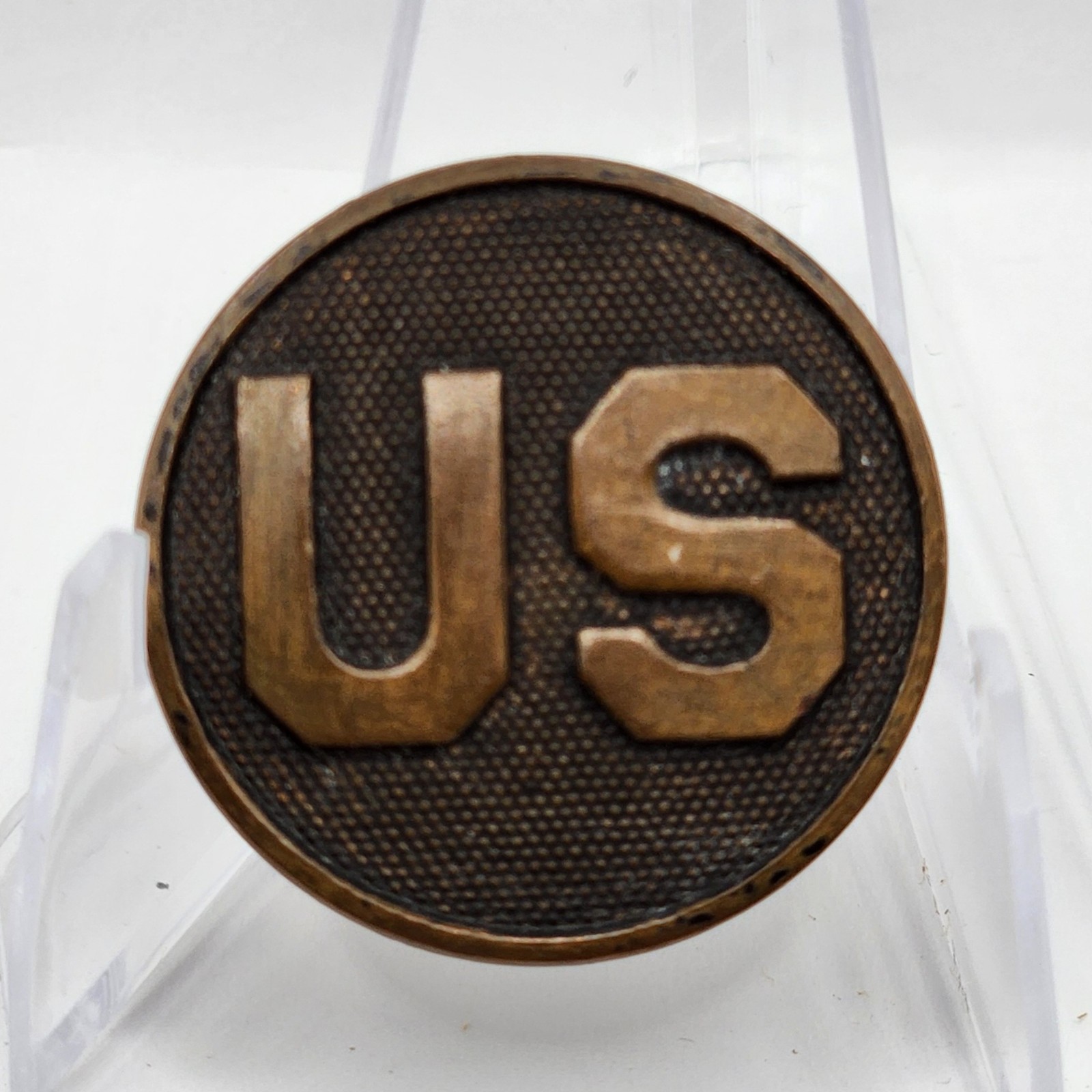 WW1 WWI US Army Military US Enlisted Collar Disc Screw Back Free Shipping