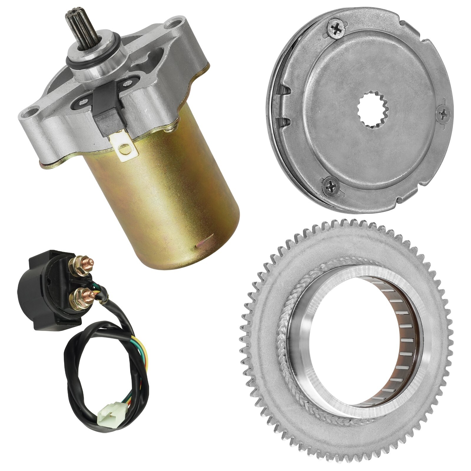 Starter Motor Clutch Sprag Idler Gear Kit For Yamaha Raptor 90 YFM90R 2009-2013
