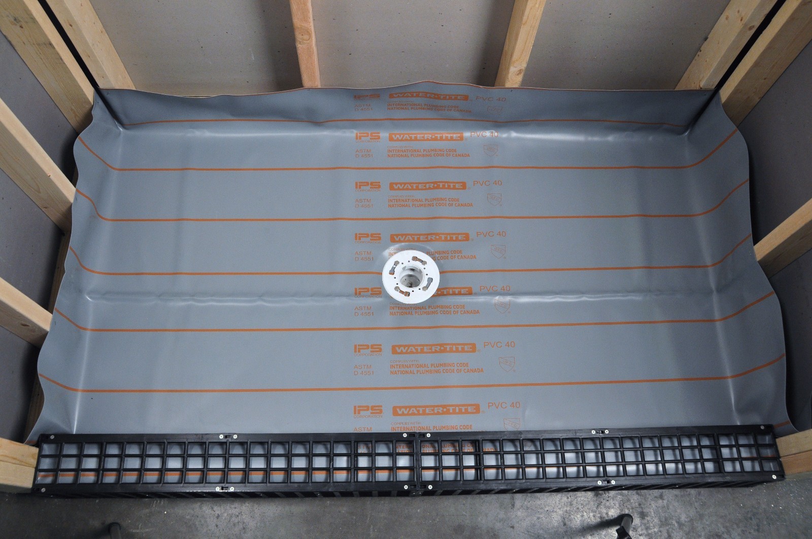 SHOWER PAN LINER( 5'X7') 40 mil. Gray (USA)