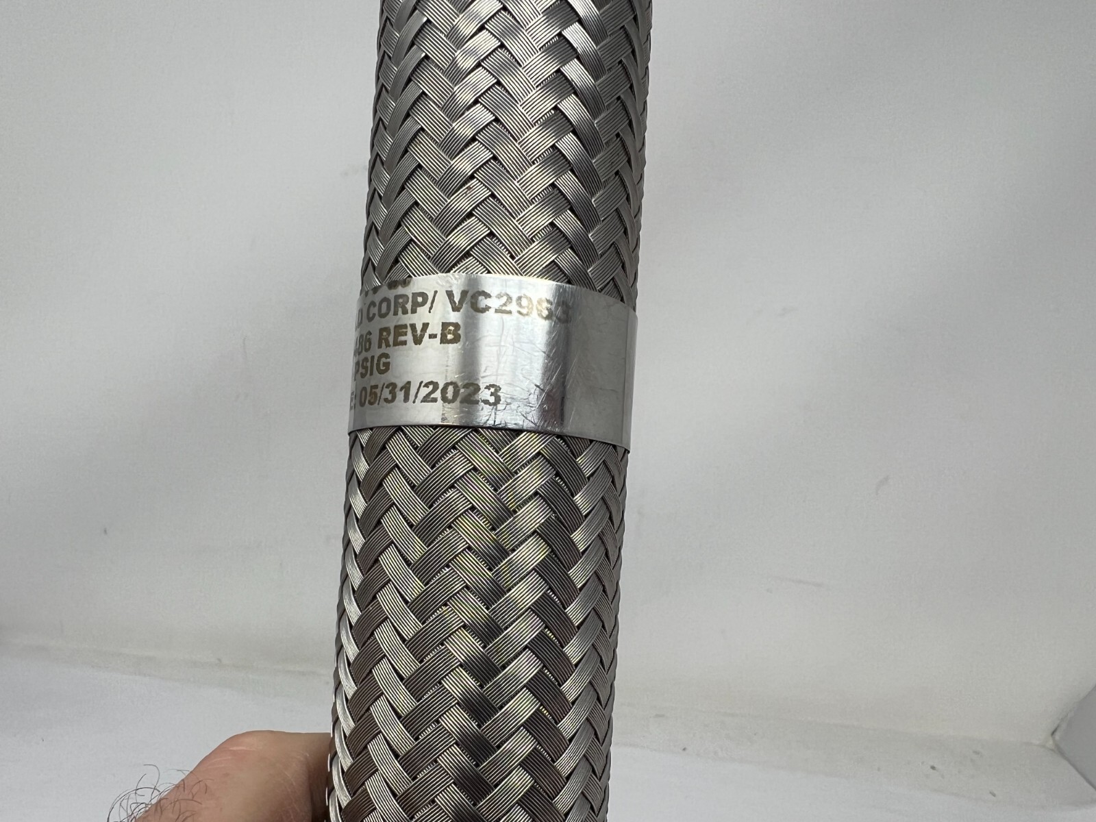 Lot of (2) DELAFIELD 1046486 Solar Turbines Metal Flex Hose 3/4"X18"