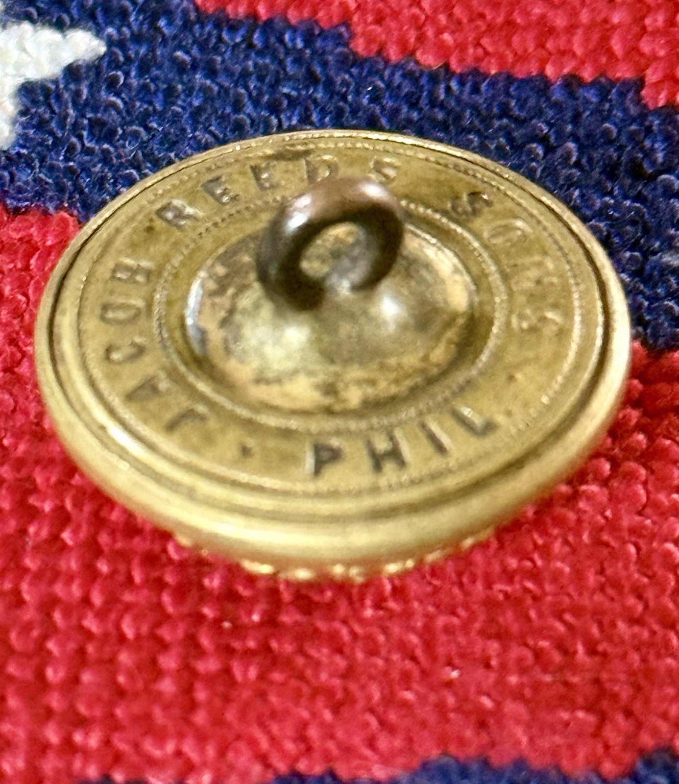 SC Palmetto Civil War Coat Button Jacob Reeds Sons Excellent Gilt Bubble Style