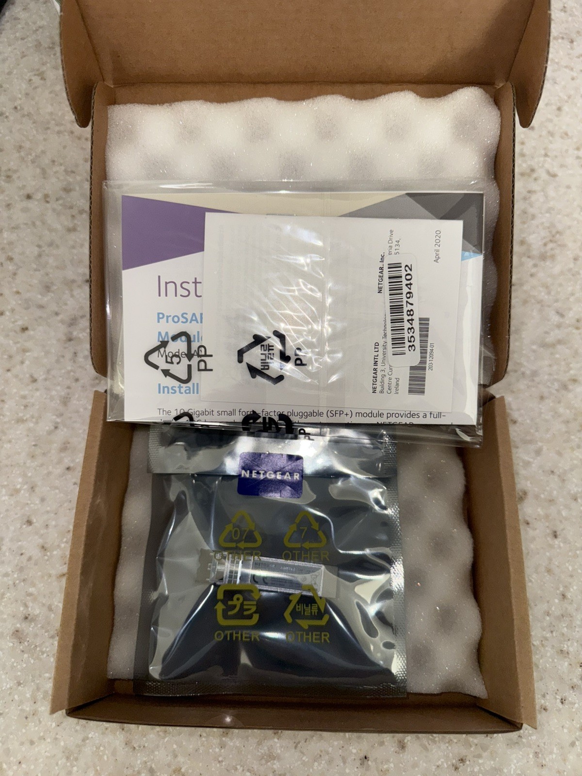 Netgear Prosafe 10GBase-LR Transceiver Module 10 Gigabit , Wired AXM762-10000S