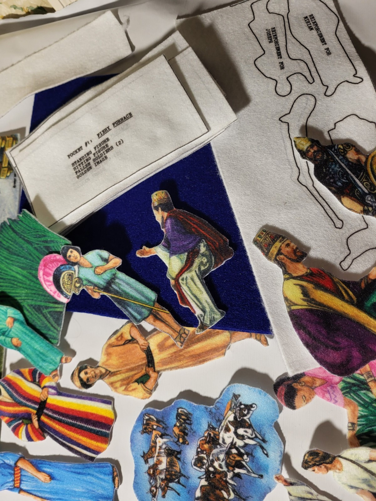 Betty Lukens 1987 Quiet Book Bible Felt Flannelgraph Lot Gently Used-incomplete