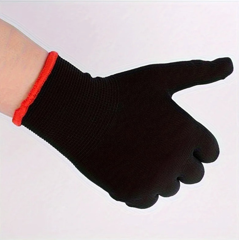 12 Pairs Breathable Nylon Garden Gloves Lightweight Planting Work Gloves - NEW