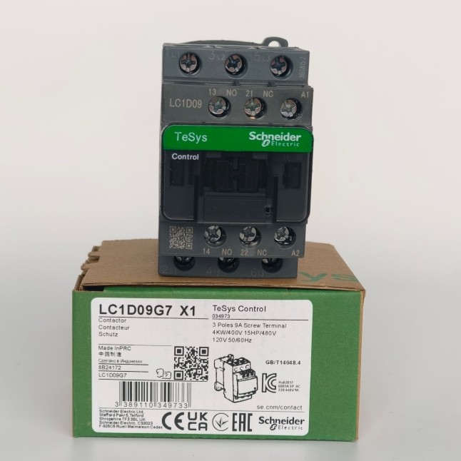 1PCS New Schneider LC1D09G7 LC1D09BD Contactor US Warehouse Free Ship