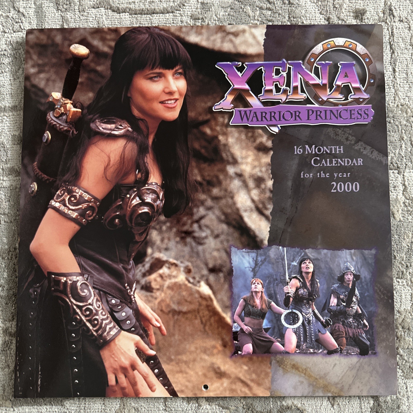 LOT X 3 - Xena Warrior Princess - Calendars 1999, 2000 and 2001 - Never used!
