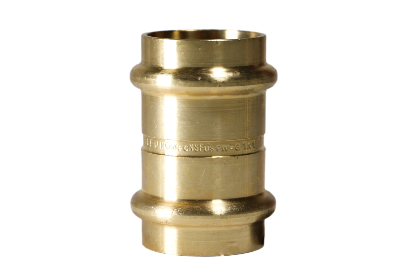 10 Pack XFITTING 1" Press Coupling, Lead Free Brass, ProPress