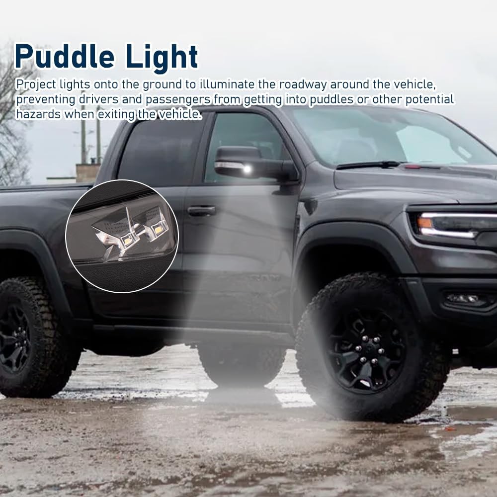 Heated Mirror w/Power Fold Signal Light Right For 2019-2024 Ram 1500 68276500AH