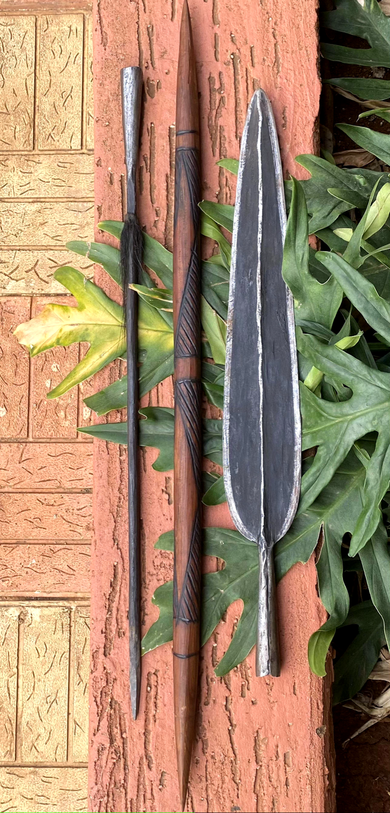 African Samburu Maasai Spear Kenyan Antique Hunting Spear H - 67.5 inches