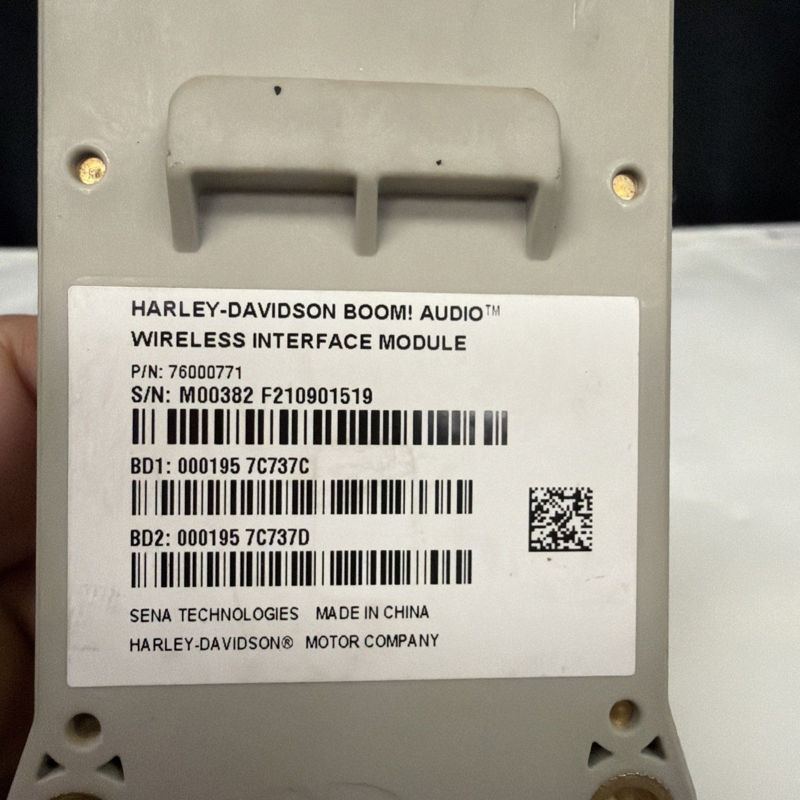 oem Harley 76000771 Boom Audio Wireless Interface Module WIM-01-HD 14-23 Touring