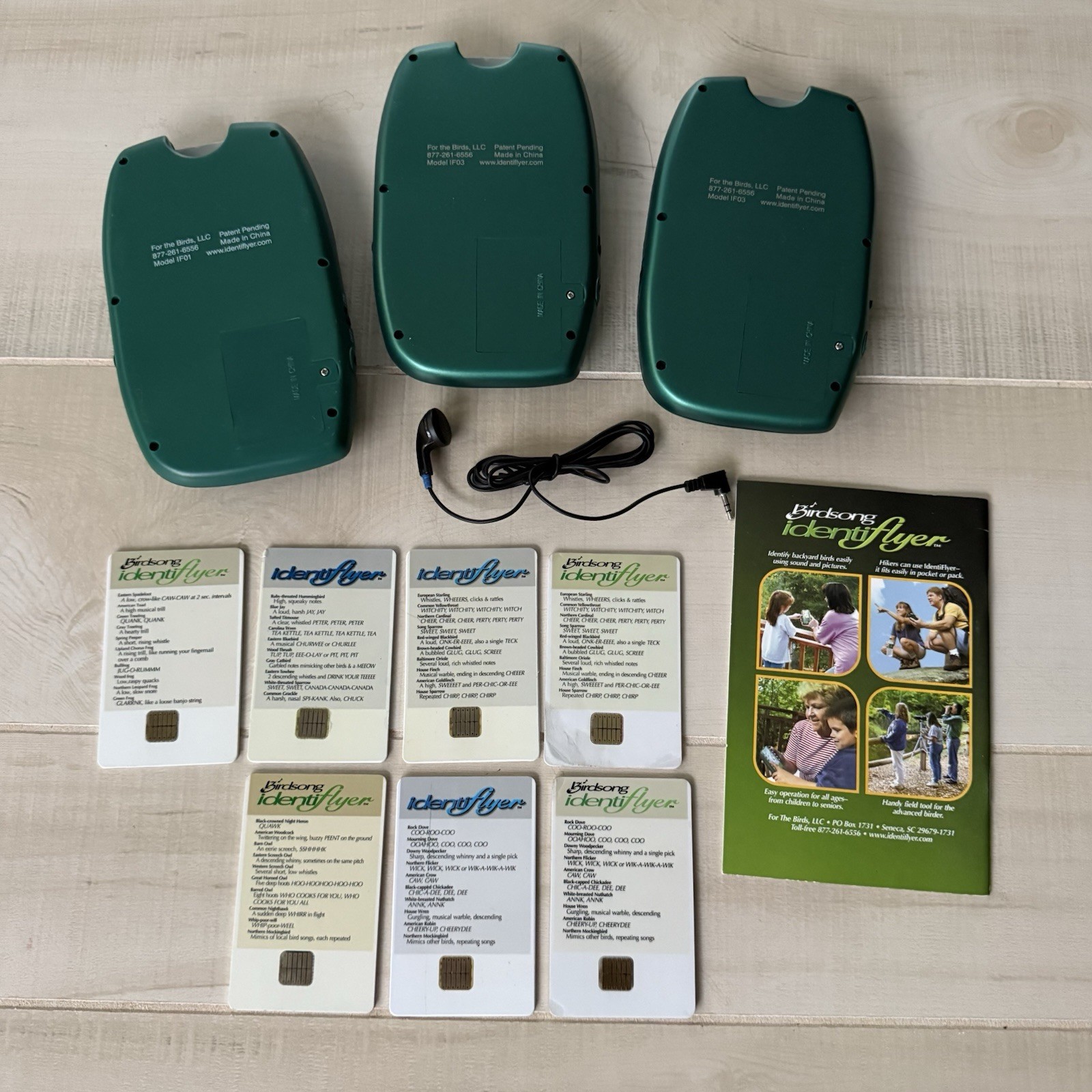 Lot 3 Bird Song IdentiFlyer ALL TESTED WORKING Yardbirds, Frogs, Night Bird Read