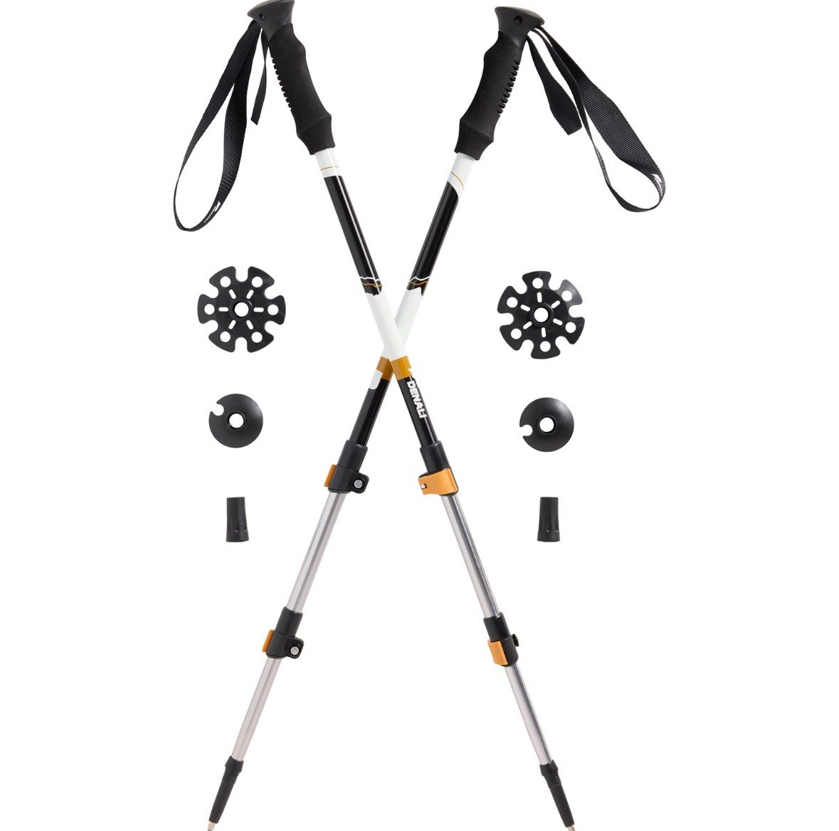 Denali Pro Snowshoes 8x21 Winter Hiking Kit w/ Poles & Carry Bag – 150 lb Rated