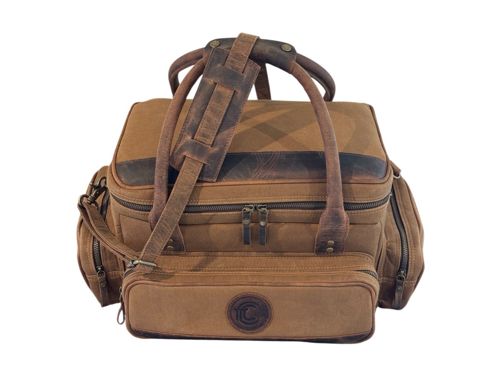 Brown Canvas Leather Range / Field Bag