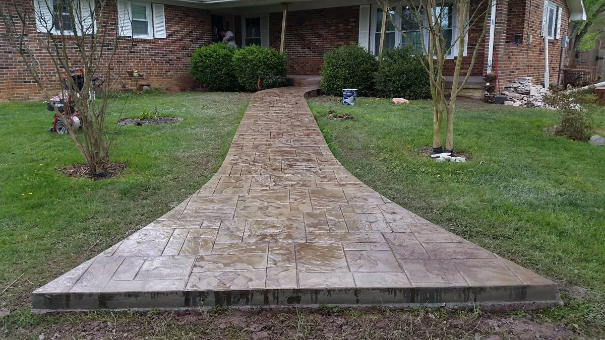 Ashler Notched Slate | 8 pc. Decorative Concrete Stamp Set by Walttools