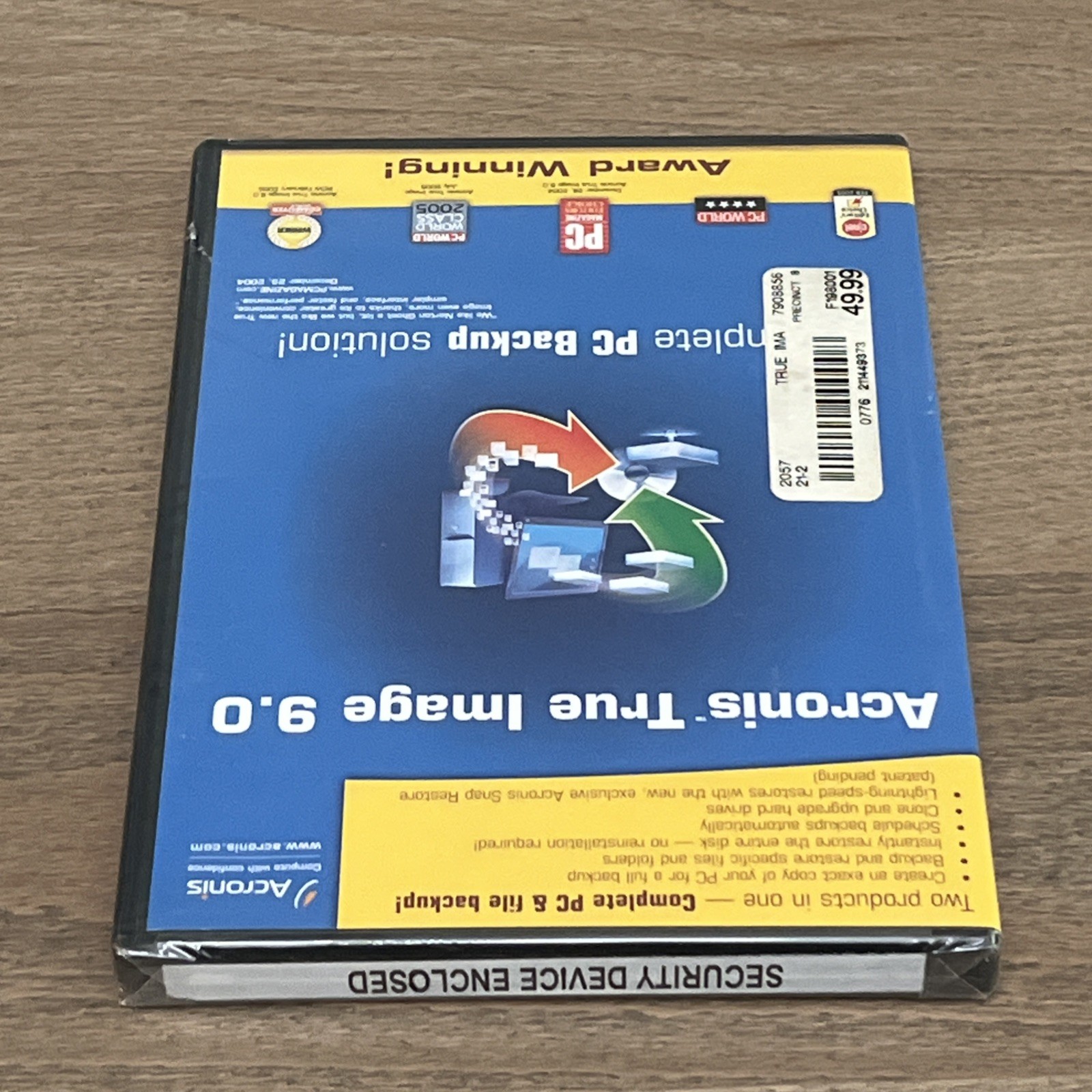 Acronis True Image 9.0 Complete PC Backup Solution Award-Winning 2005 Software