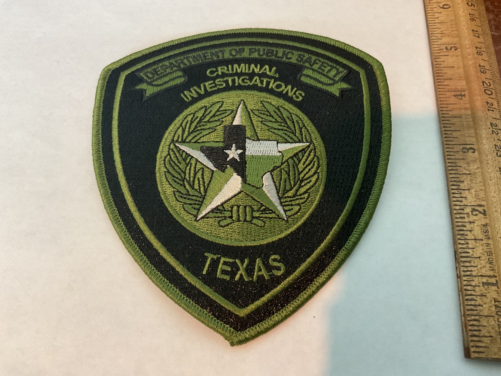 Texas Department of Public Safety Criminal  Investigations Full Size Set New