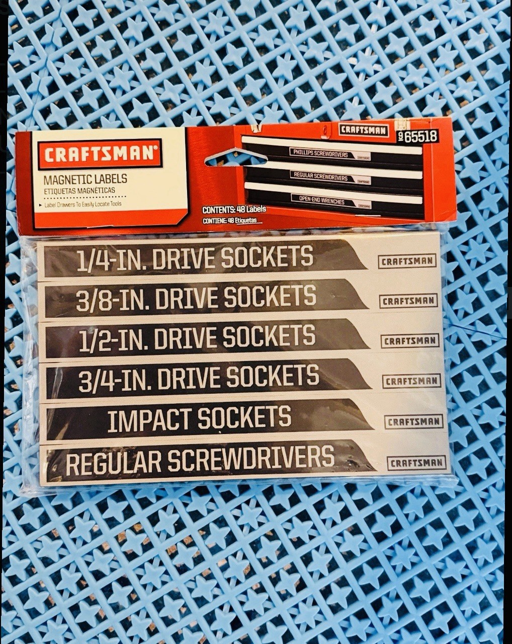 Sears Craftsman Magnetic 48 Tool Box Labels New Old Stock 65518 Rare