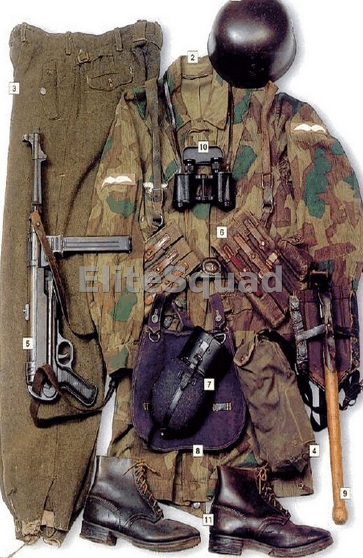 WW2 Picture Photo of Field Gear German Fallschirmjäger Unteroffizier 0291