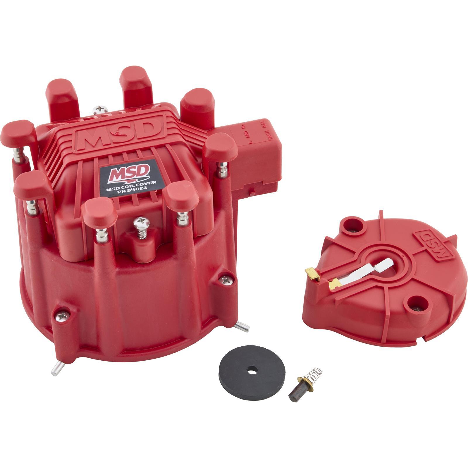 MSD 84023 HEI Extreme Cap and Rotor Kit, Red