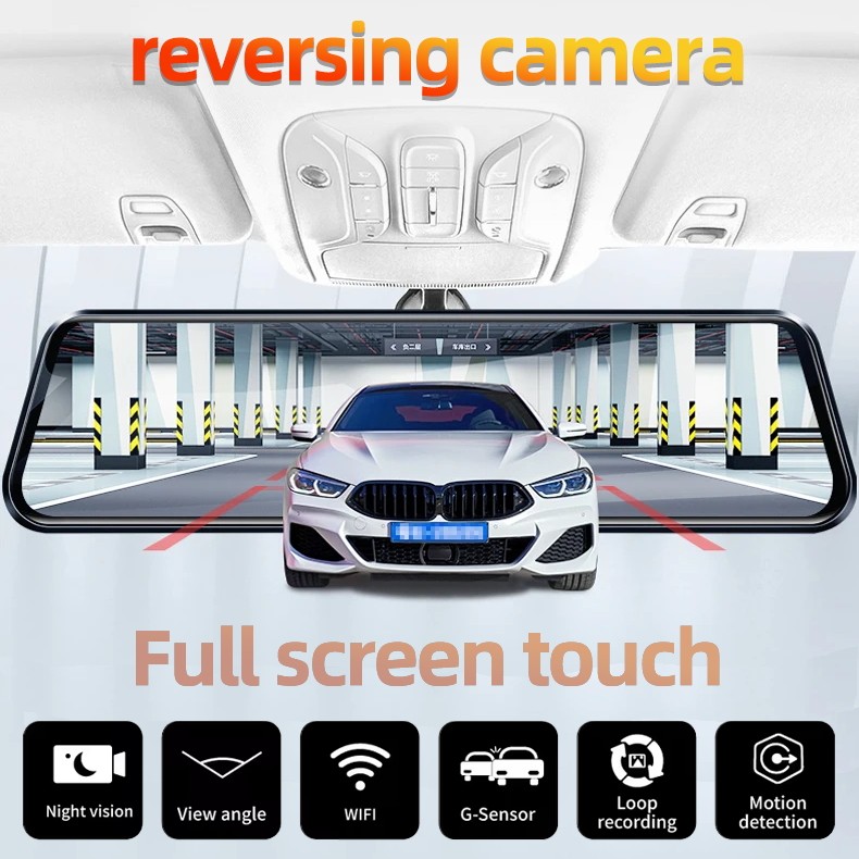 2026 Smart 4K Mirror Dash Cam 4 Channel ADAS BSD WIFI Car Camera Rearview Mirror