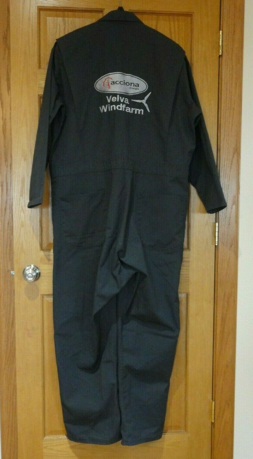 Red Kap Coveralls Acciona Velva Windfarm Logo Turbine Wind Farm Power Size 50-RG