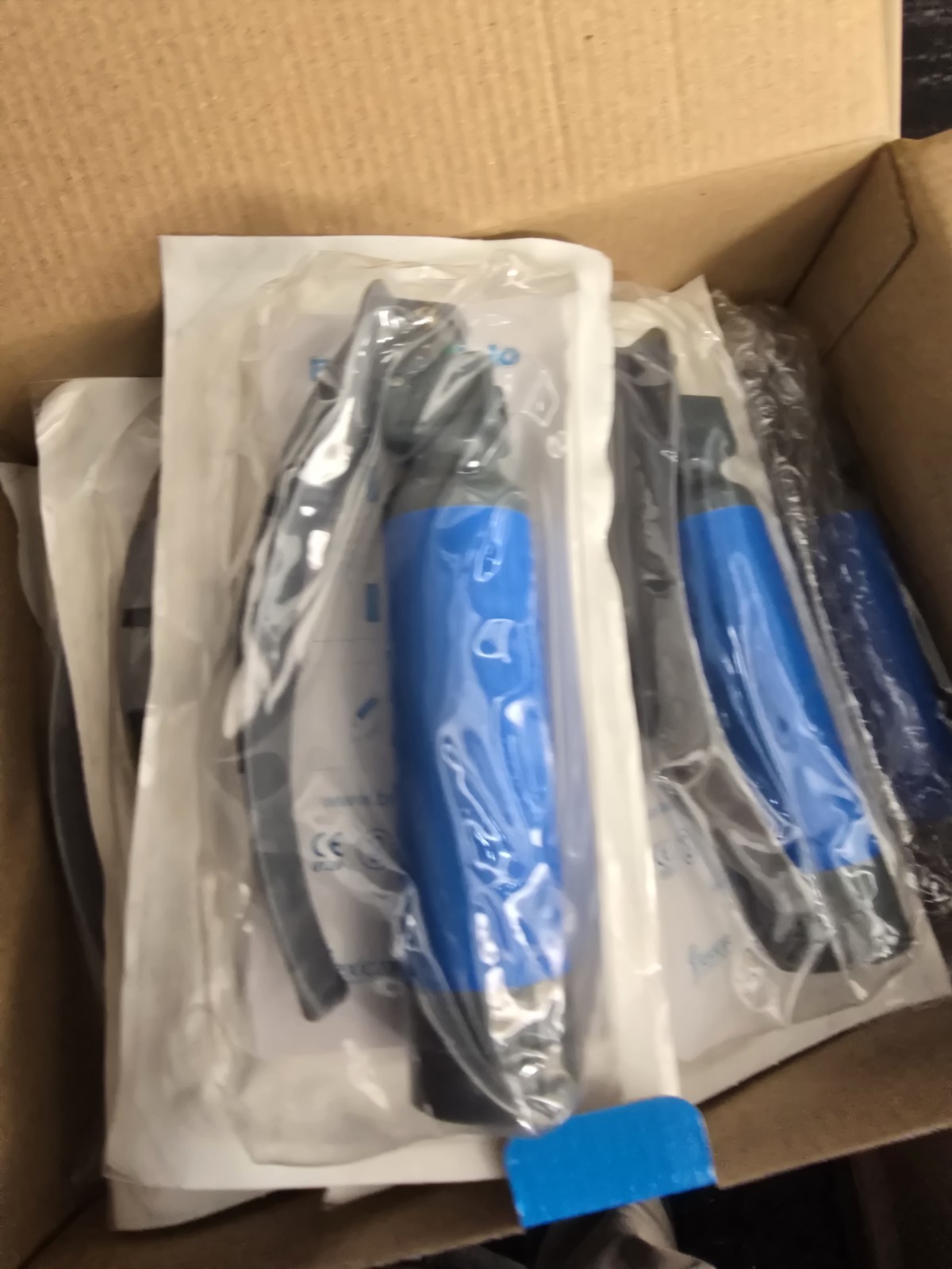 10 Fiber Optic Laryngoscope Handles+Blade Mac 3