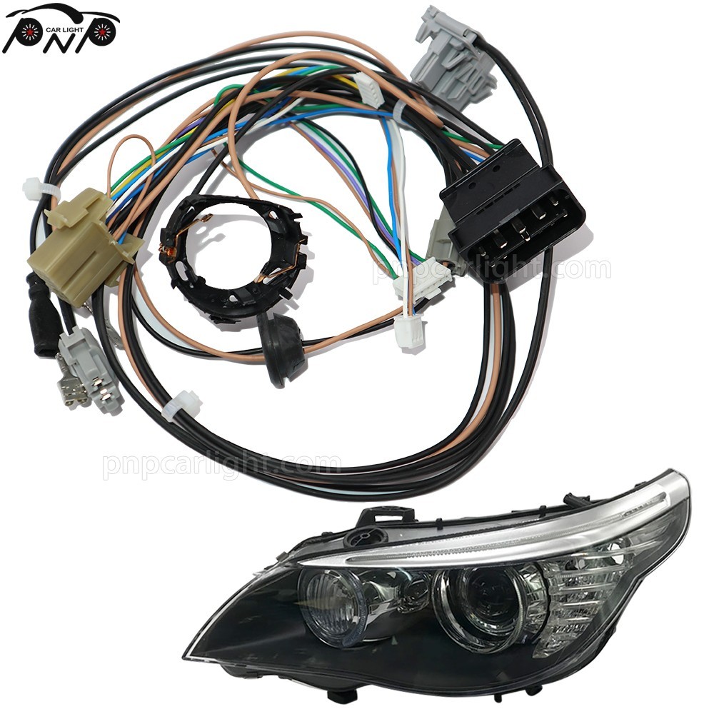 Pair for BMW 5' E60 LCI 2007-2010 AFS Xenon Headlight Internal Harness ECE