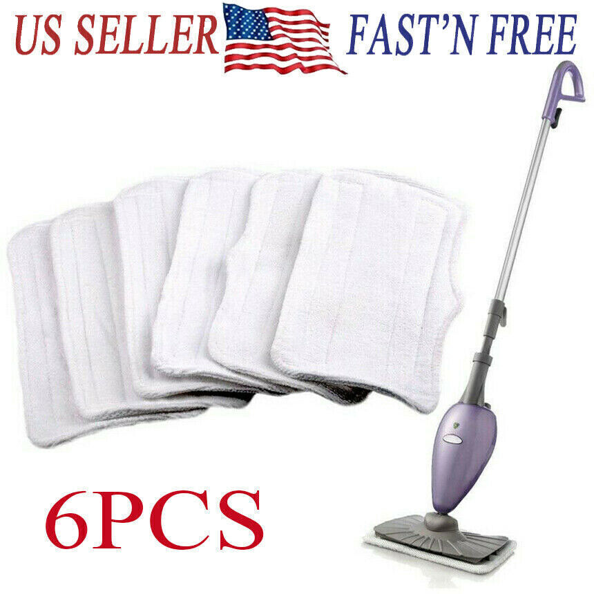 6 PCS Microfiber Replacement Pads For Shark Steam Mop S3251 S3202 XT3010
