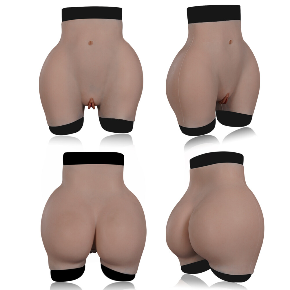 Silicone Pants Thicken Hip Shaping fake panty Vagina Underwear For Crossdresser