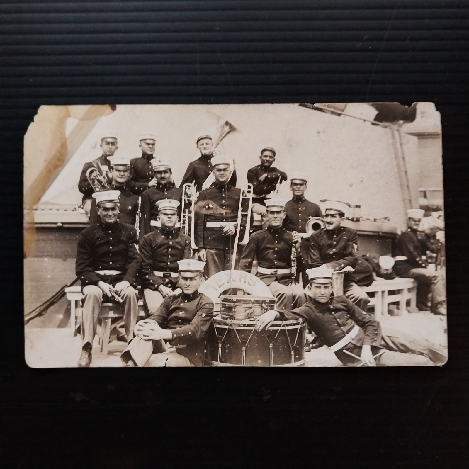 U.S.S. Texas BB-35 Brass Band c WWI