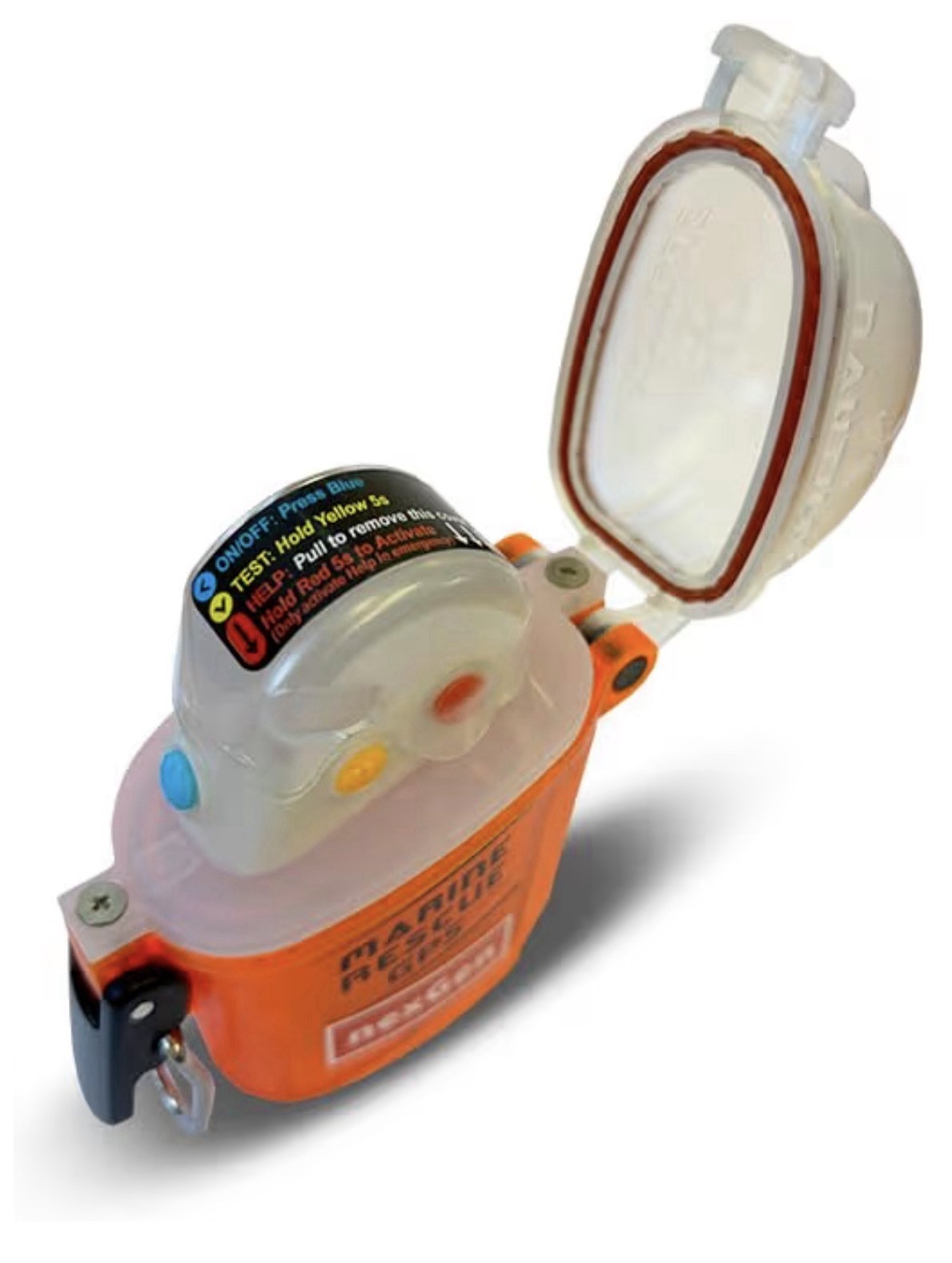 Marine GPS Rescue Locator – Orange Waterproof Safety Beacon for Boating