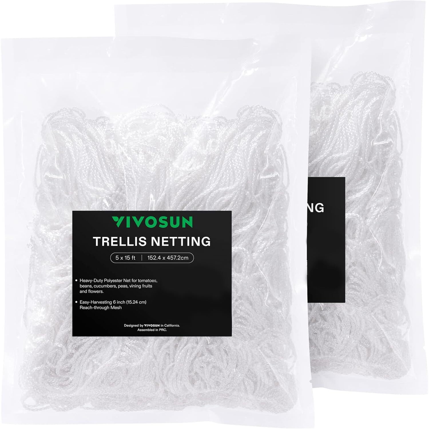 VIVOSUN 15'/30' Heavy Duty Grow Trellis Netting Polyester Plant Climb