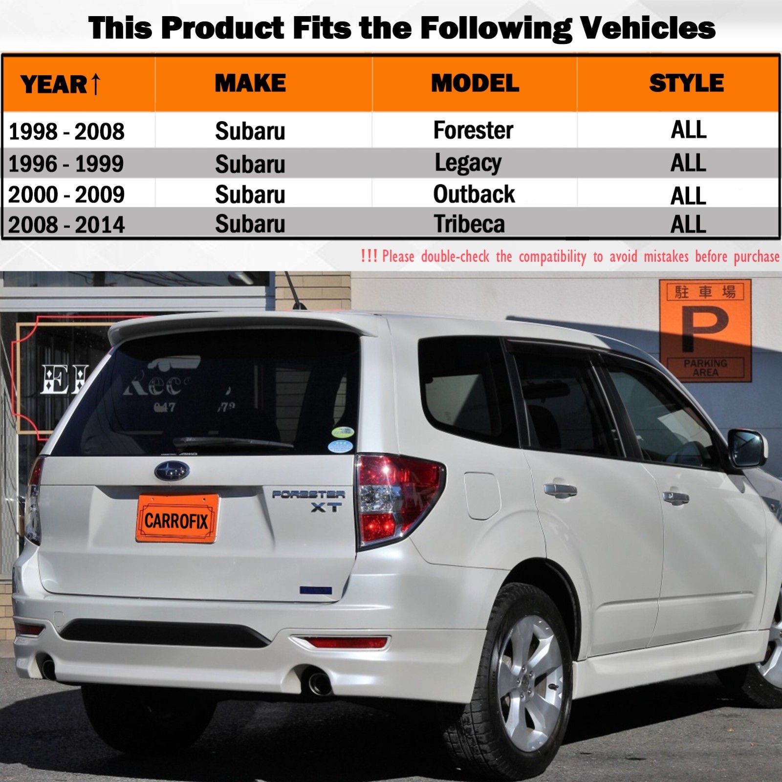 For Subaru Vehicle to Trailer Tow Hitch Wiring Harness with 4-Way Flat Connector