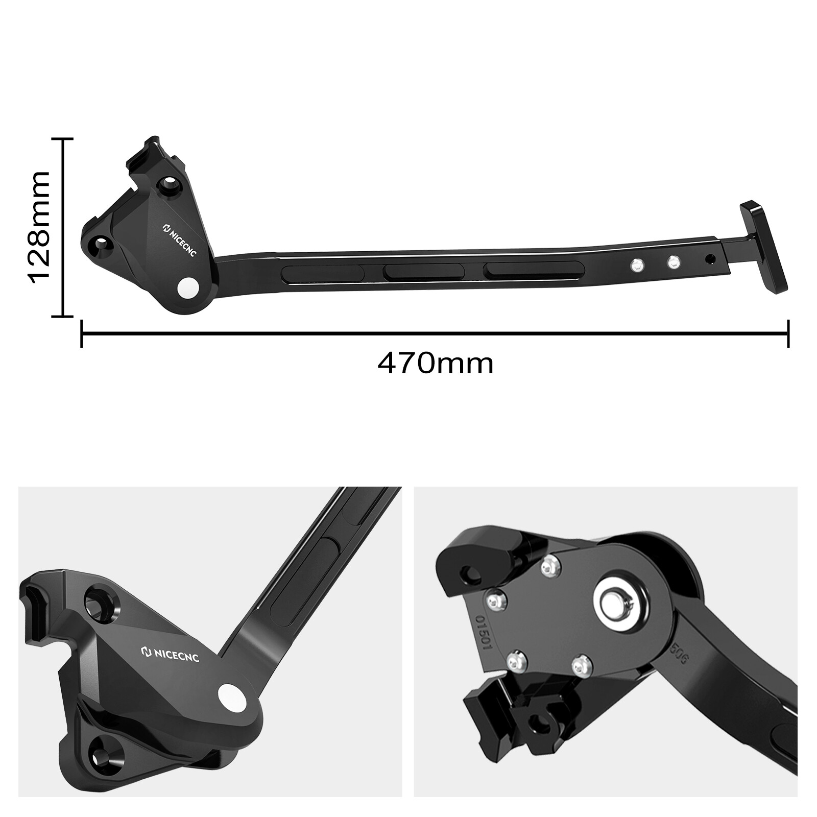 Adjustable Side Stand Kickstand For Husqvarna TC 250 2017-2024 FC 450 2018-2019