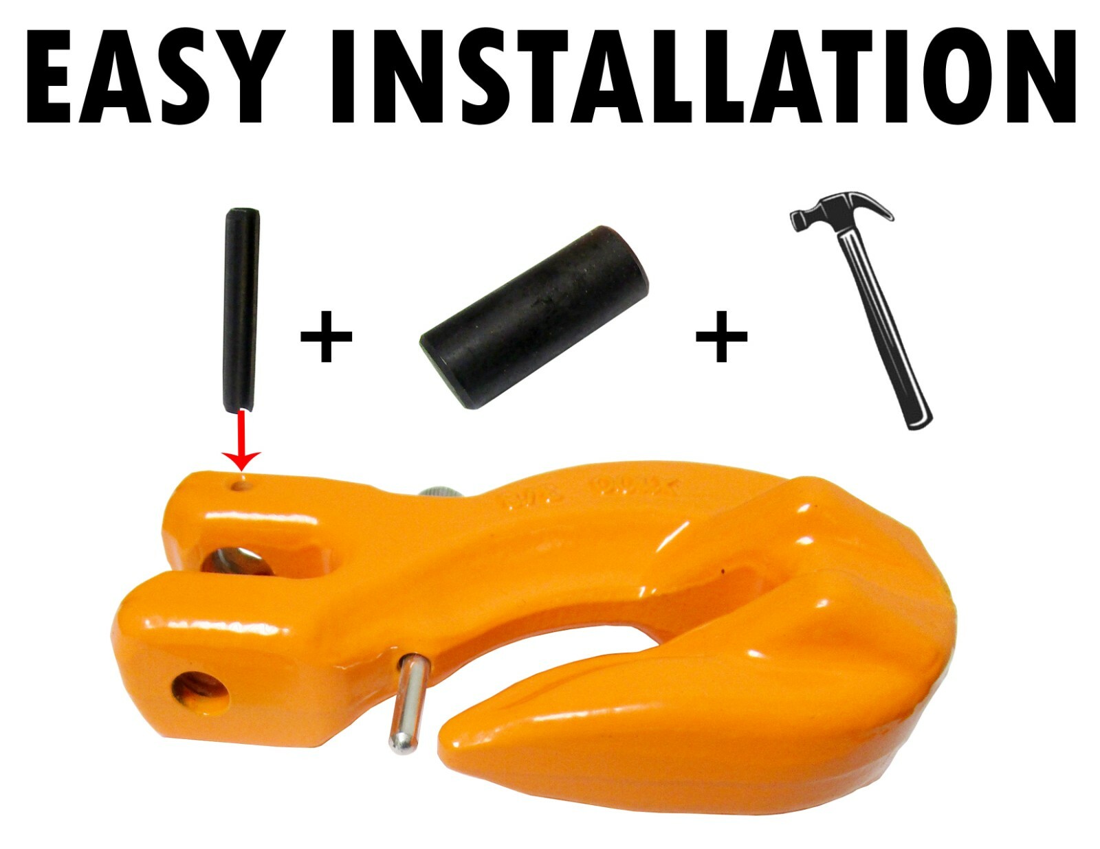 3/8 Grab Hook Pull Pin Grade 100 Safety Pin Latch Tow Clevis G100