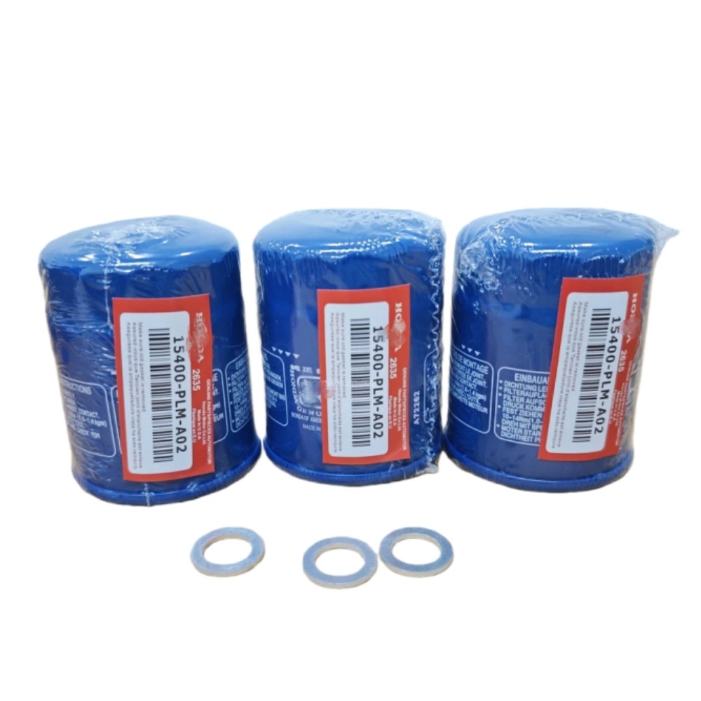Oem For Honda 15400-PLM-A02 Oil Filter 3 Pk Filters, 3 Washers