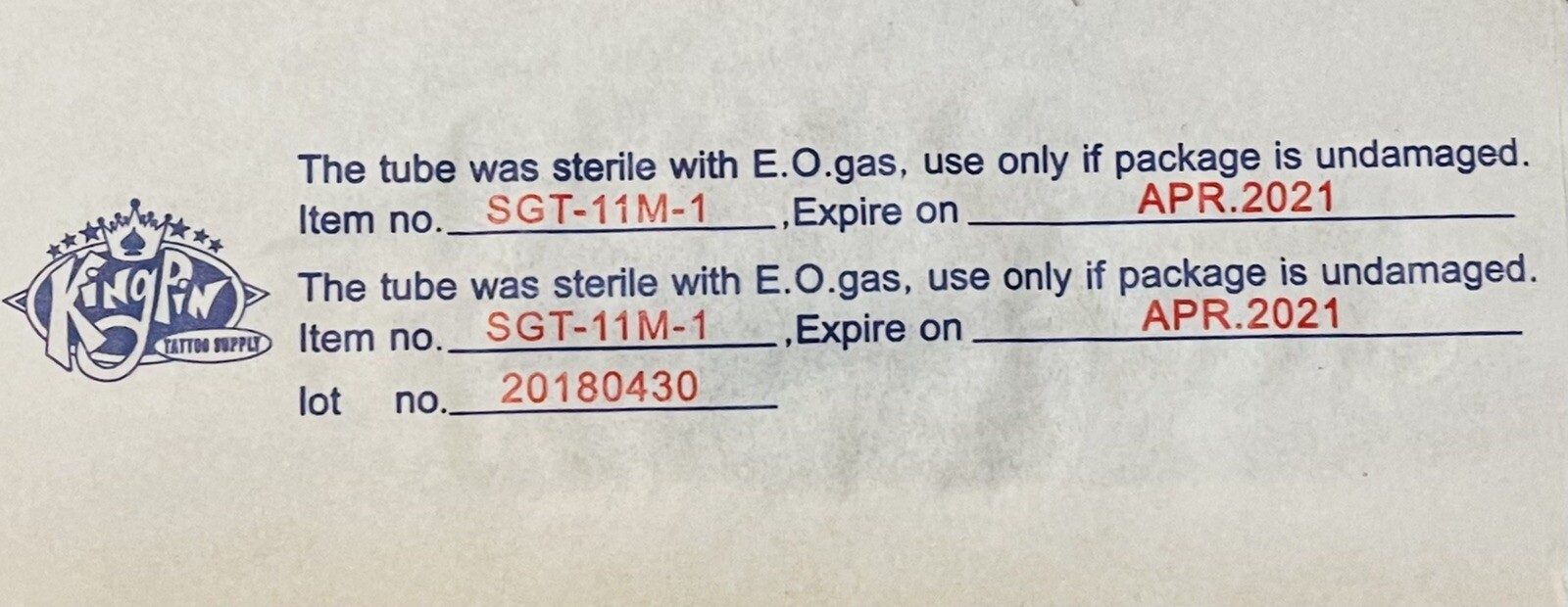 64 DISPOSABLE TATTOO TUBES 7-15 Mag Kingpin / Sabre / Inkflow / UNIMAX Friday 13