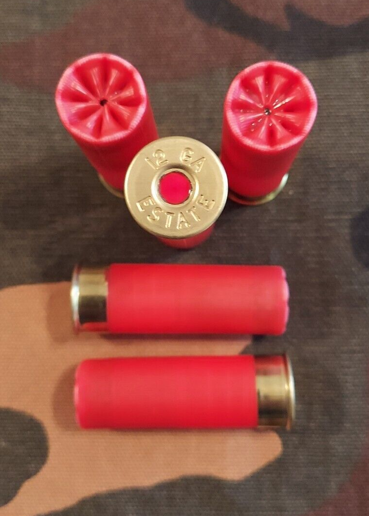 12 GAUGE 2 3/4" 1oz. SNAP CAPS DUMMY TRAINING ROUNDS SET OF 5 "SAFETY RED"