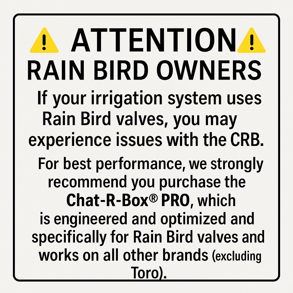 Chat-R-Box CRB Lawn Valve Locator Valve Finder No LED