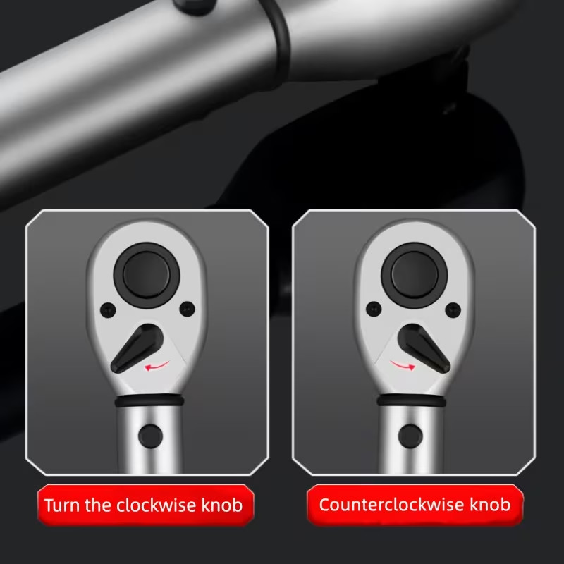 72-Tooth Torque Wrench Adjustable Torque Wrench 1/2" Drive 26-260ft.lb/35-350n.m